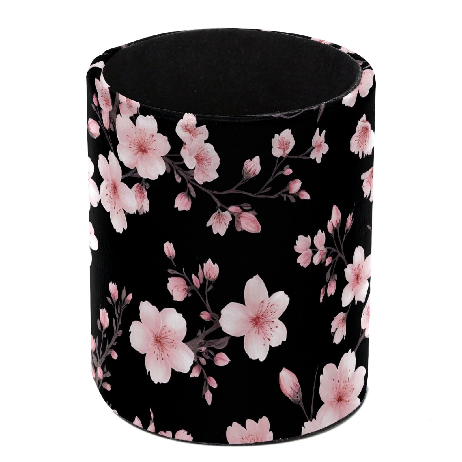 FWJZDSP Cherry Blossom Pencil Cup Pen Organizer Makeup Brush Holder for Office Home Countertop Desk Accessory Storage