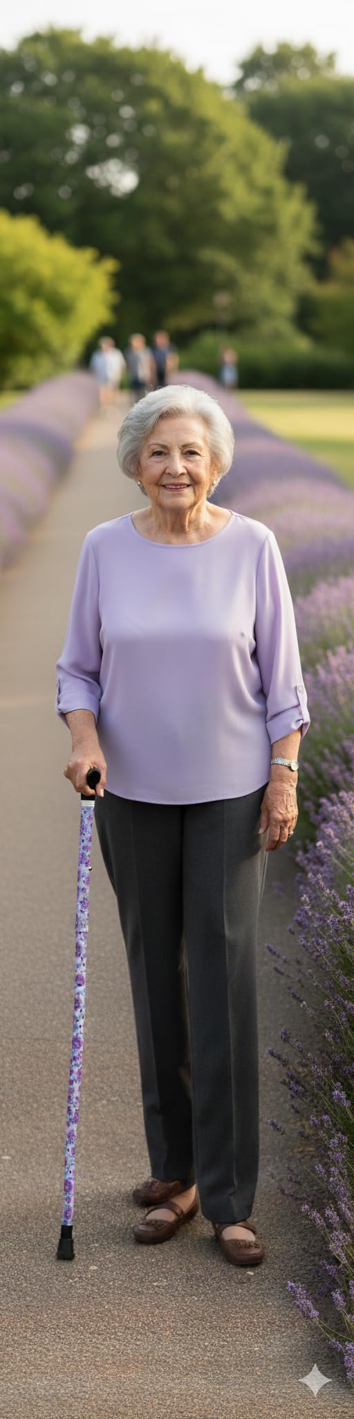 Bastón para Mayores y Adultos Slim, Plegable y Portátil, Altura Ajustable 84-94 cm, Puño Antideslizante, Bastón para Caminar y Pasear, 380 g