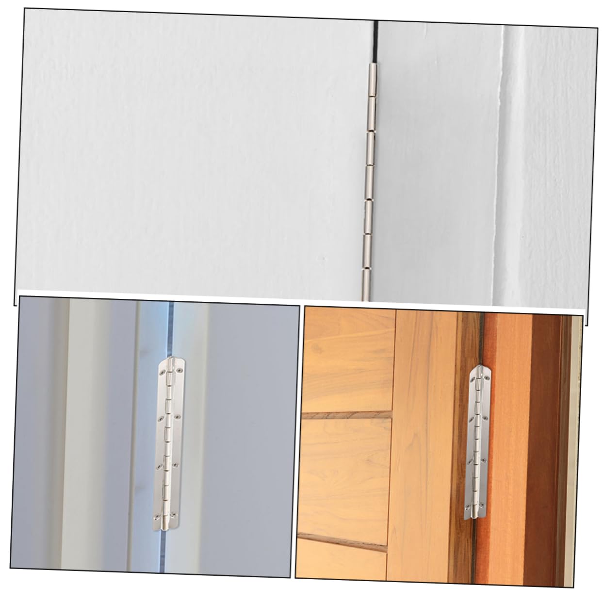 OUNONA Piano Hinge Joints for Jewelry Box Metal Hinges Easy Installation Decorative