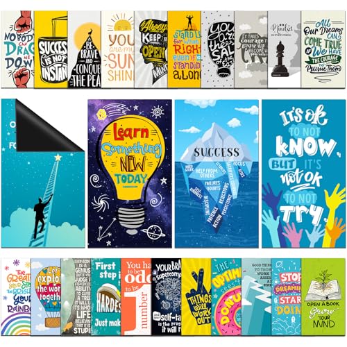 50 Piezas Imanes Decorativos Motivacionales Rectangulares
