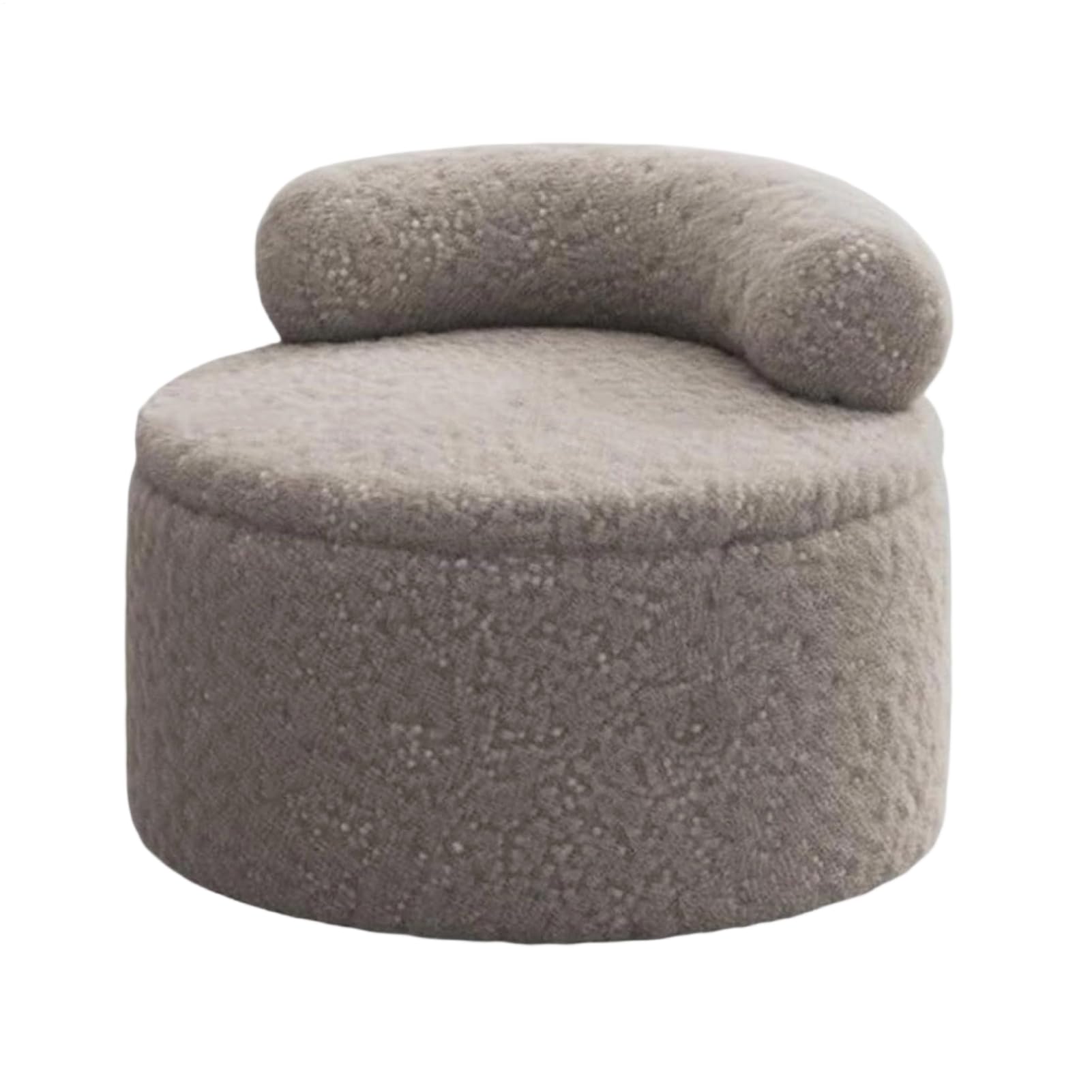 Pouf de rangement en cachemire pour l'entrée du maquillage