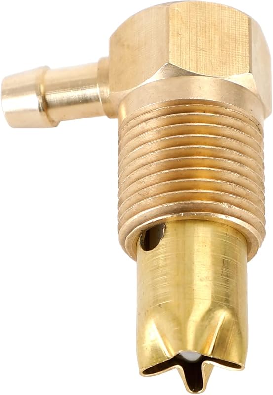 Válvula de segurança contra capotamento para tanque de combustível Bruce & Shark 1/2 NPTF com saída para mangueira de 5/16" – 1 unidade