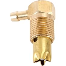 Compatible with Bruce & Shark Fuel Valve, Safety 1/2" NPTF Gas Tank Rollover Vent Assembly 5/16 Hose. Only for Thread