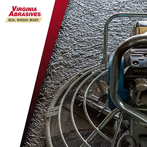 Virginia Abrasives 423-CB0814 - Trowel Blades 8\" x 14\" Professional Power Trowel Blades for Concrete/Masonry Refinishing, Fits 34\"-36\" Machines | Stainless Steel Combination Trowel Blades