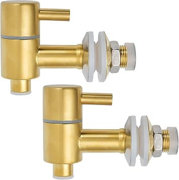 Spigot for Beverage Dispenser, Stainless Steel Lever Pour Spout Water Dispenser Replacement Faucet for Berkey and Other Gravity Filter Systems,Gold