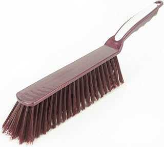 Attraction Design Plastic Handle Bed Sheets Debris Cleaning Brush Soft Bristle Clothes Desk Sofa Dust Hair Remover (Brown B)