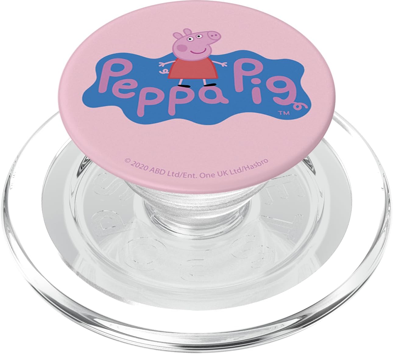 Peppa Pig Logo Portrait PopSockets MagSafe PopGrip for iPhone