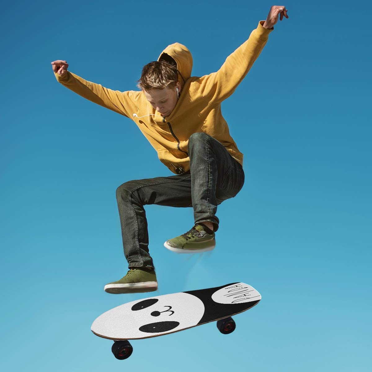 Grip De Skateboard LDIYEU – Anti-dérapant, Sans Bulles – Taille 9×33″ – Personnalisable Avec Votre Photo – Idéal Pour Longboard, Cadeau Unique