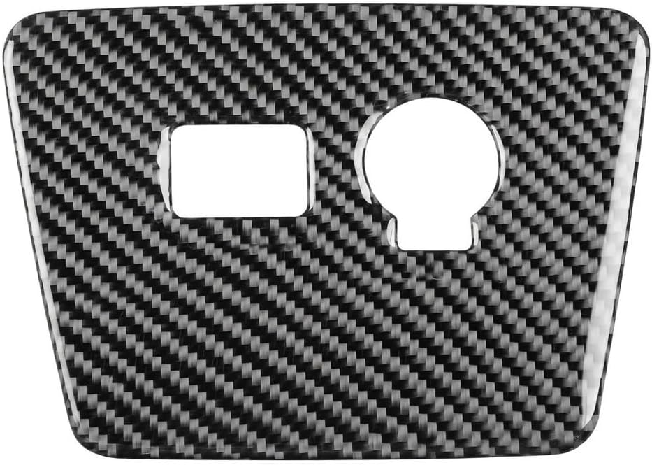 Carbon Fiber Interior Decor Cover Sticker Trim Set Full Carbon Fiber Compatible with Toyota Prius 2012-2015 (Natural Black Real Carbon Fiber, Dashboard Side Vents 3pc)