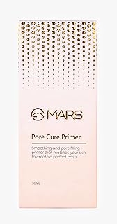 Fix Your Chicks with Mars Pore Cure Primer for Face Makeup | Pore Filling &amp; Skin Smoothing Matte Base | Long Lasting Oil C...