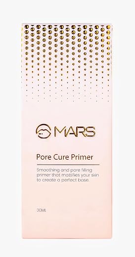 Fix Your Chicks with Mars Pore Cure Primer for Face Makeup | Pore Filling &amp; Skin Smoothing Matte Base | Long Lasting Oil C...