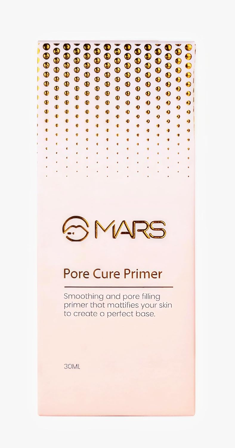 Fix Your Chicks with Mars Pore Cure Primer for Face Makeup | Pore Filling & Skin Smoothing Matte Base | Long Lasting Oil C...