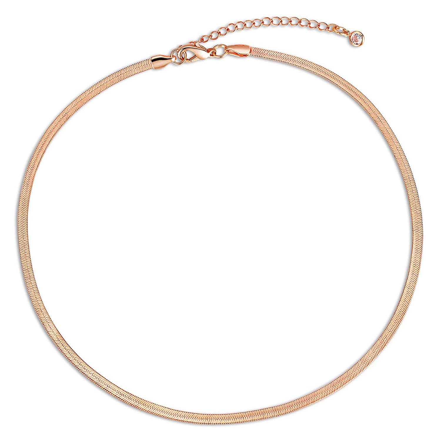 See full amazon price history chart for ZIVOM® Slim Snake Rose Gold Stainless Steel Herringbone Necklace Chain For Women ZIVOM® Slim Snake Rose Gold Stainless Steel Herringbone Necklace Chain For Women (B0CNLPDW5P) Amazon Price History, Amazon Price Tracker