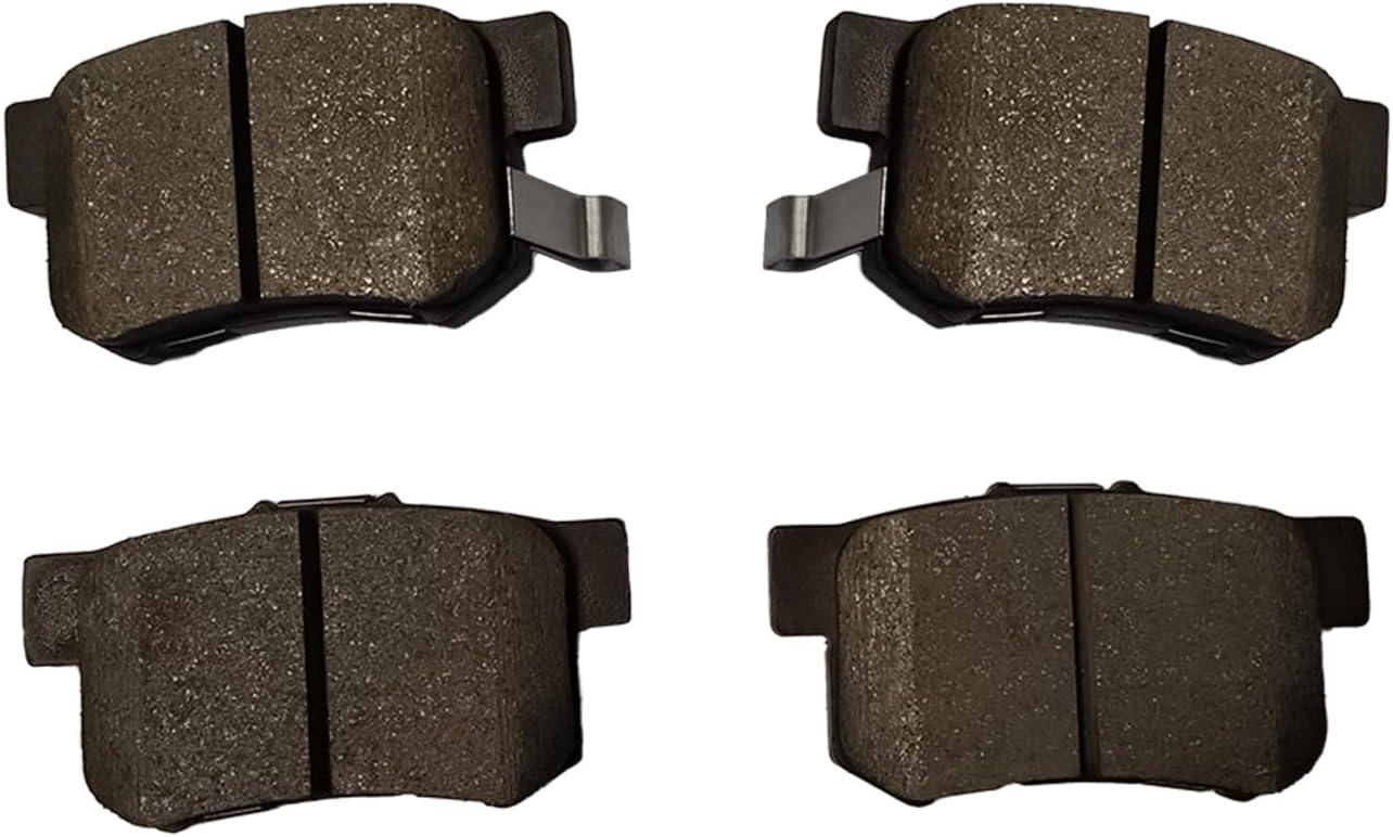 PM Auto Rear Ceramic Brake Pad Compatible With 2007-2013 Suzuki SX4 LE, Base, Sport, Crossover, Sportback, Sport SE, Sport S, Sport GTS, LE Anniversary Edition