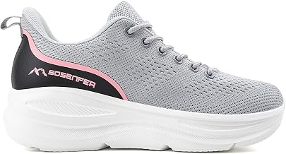 Sosenfer Women's Slip-On Trainers, Lightweight Breathable Walking Shoes | Lightweight women's slip-on trainers with breathable upper, flexible sole and non-slip profile for everyday use and walks