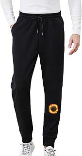 Men’s Fleece Joggers Lightweight Stretchable Sweatpants with Pockets for Gym, Running, Hiking Casual Wear