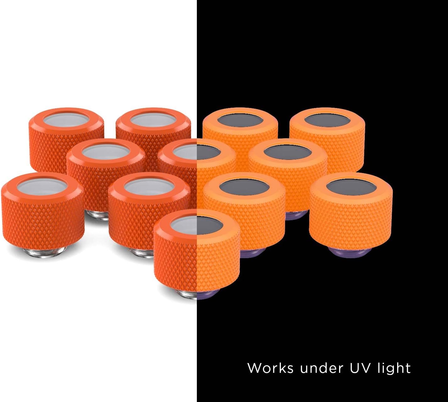 PrimoChill 14mm OD Rigid SX Fitting - 12 Pack - Gold