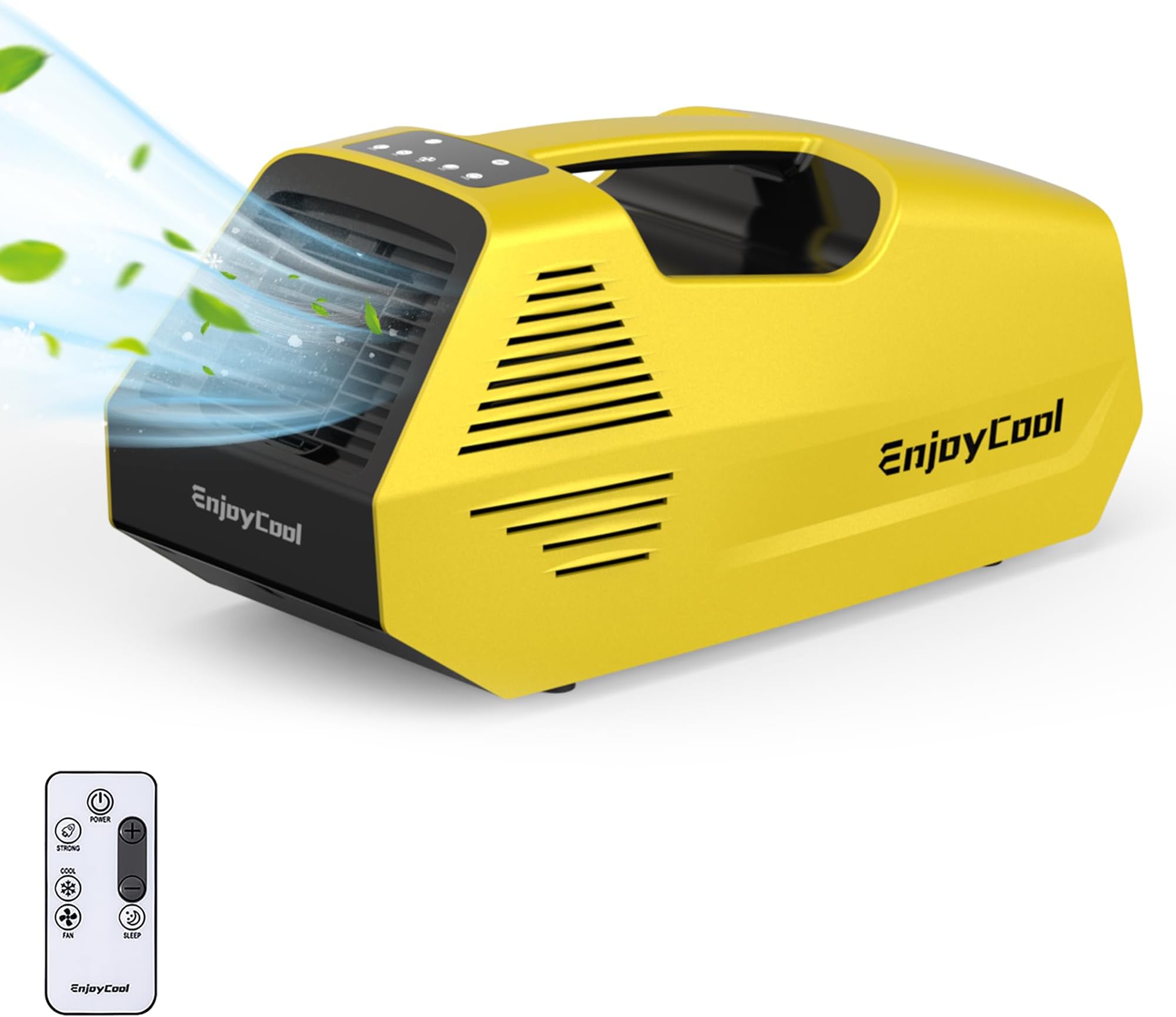 nommyair 2380BTU Portable Air Conditioners - Enjoycool Mobile Air Conditioner with Remote Control, Portable ac for Camping/Tent/Truck Outdoor/RVs/Fishing or Pet (Battery Not Included)