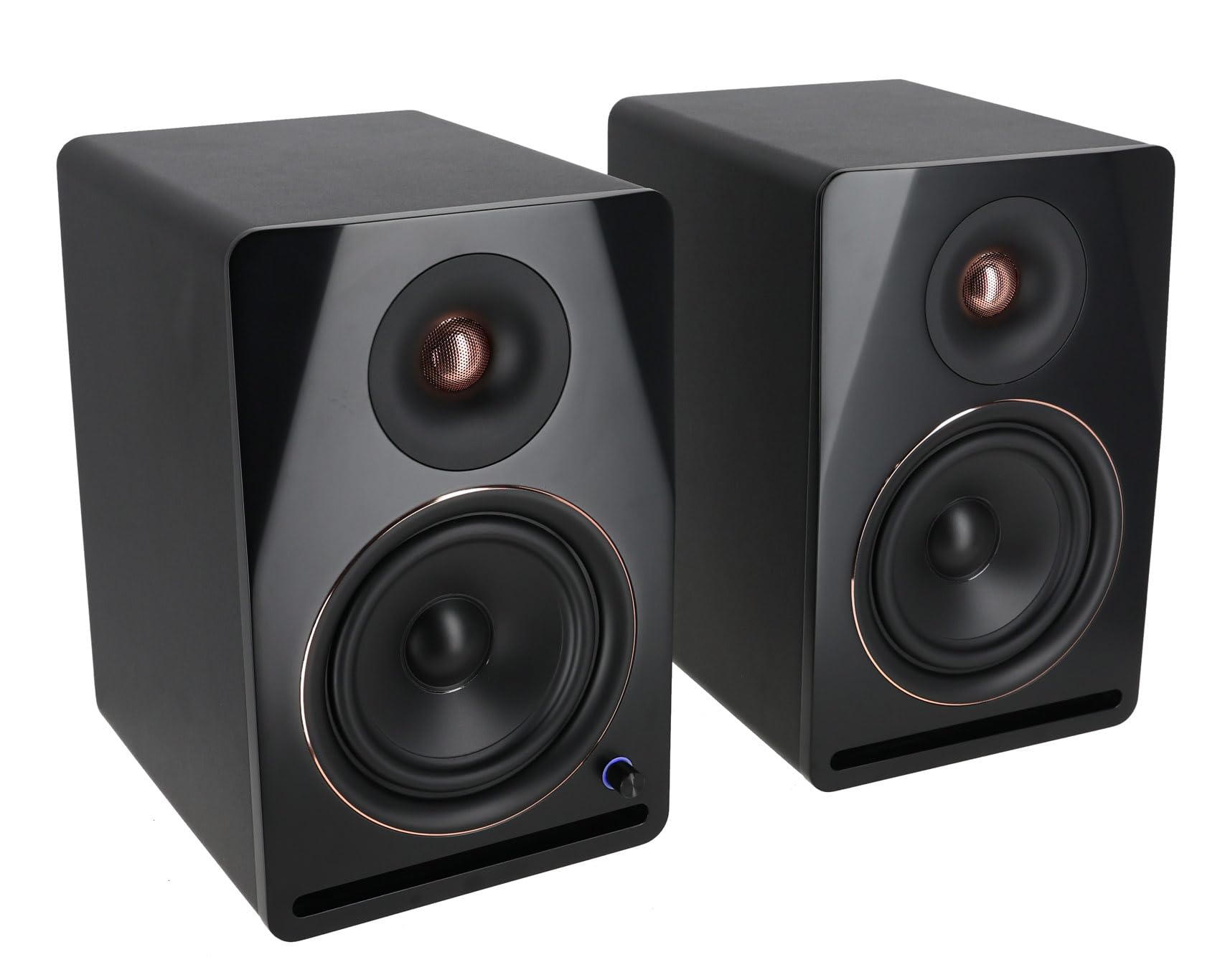 APM6B V2 Black 6.5" Powered Studio Monitor Speakers Pair