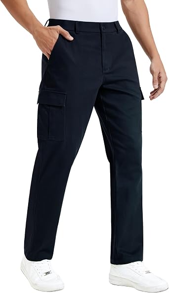 Mens Cargo Pants Stretch Work Pants Casual Travel Hiking