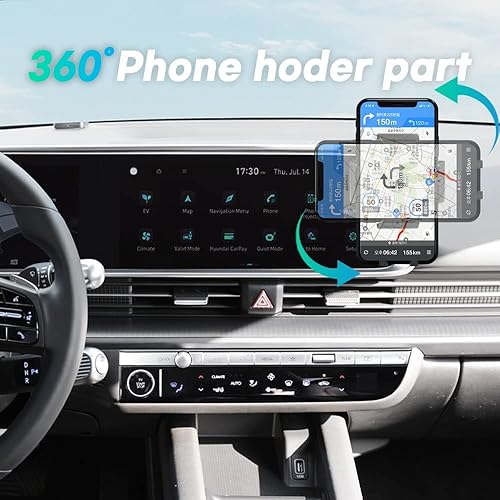 Miniatura 2 de Accesorios Hyundai IONIQ6 2023, soporte para teléfono IONIQ6 2023, soporte para teléfono personalizado