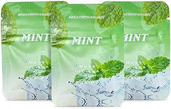 3 sachets contain 9 replaceable plant filters for breathing collar, adjustable resistance regulation, mint flavour