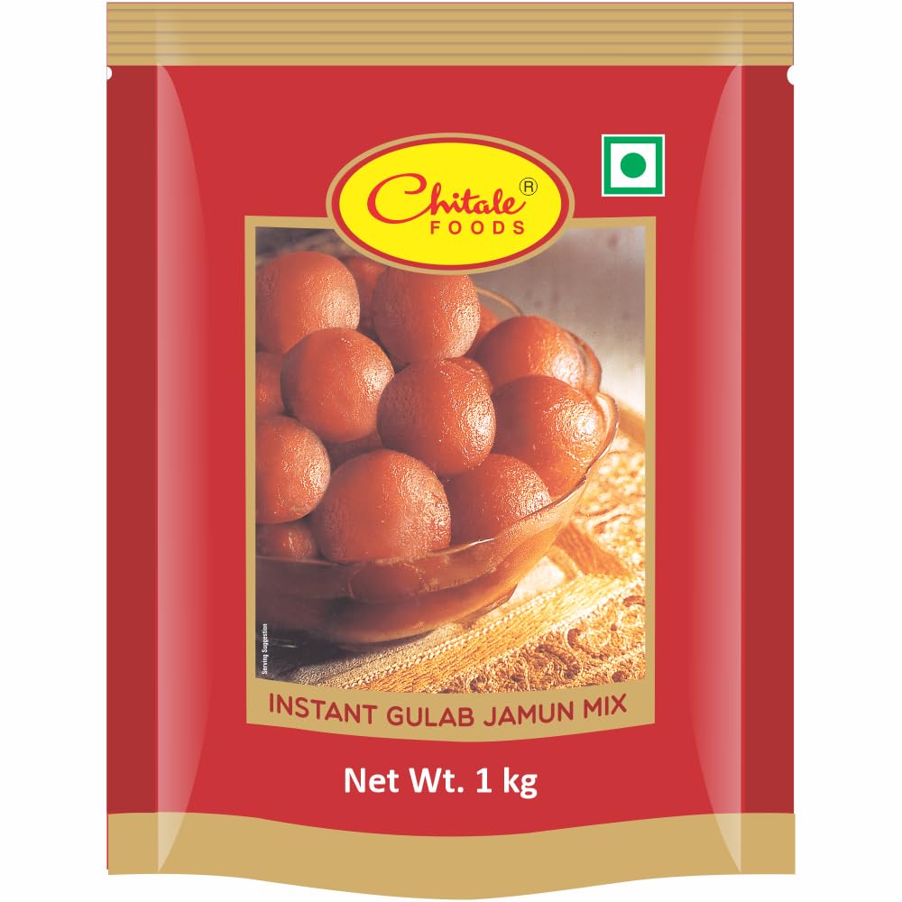 Gulab Jamun Mix | Traditional Indian Sweet Dessert | 1kg Pack | Soft & Juicy Gulab Jamuns | Easy to Prepare | No Preservatives | Vegetarian