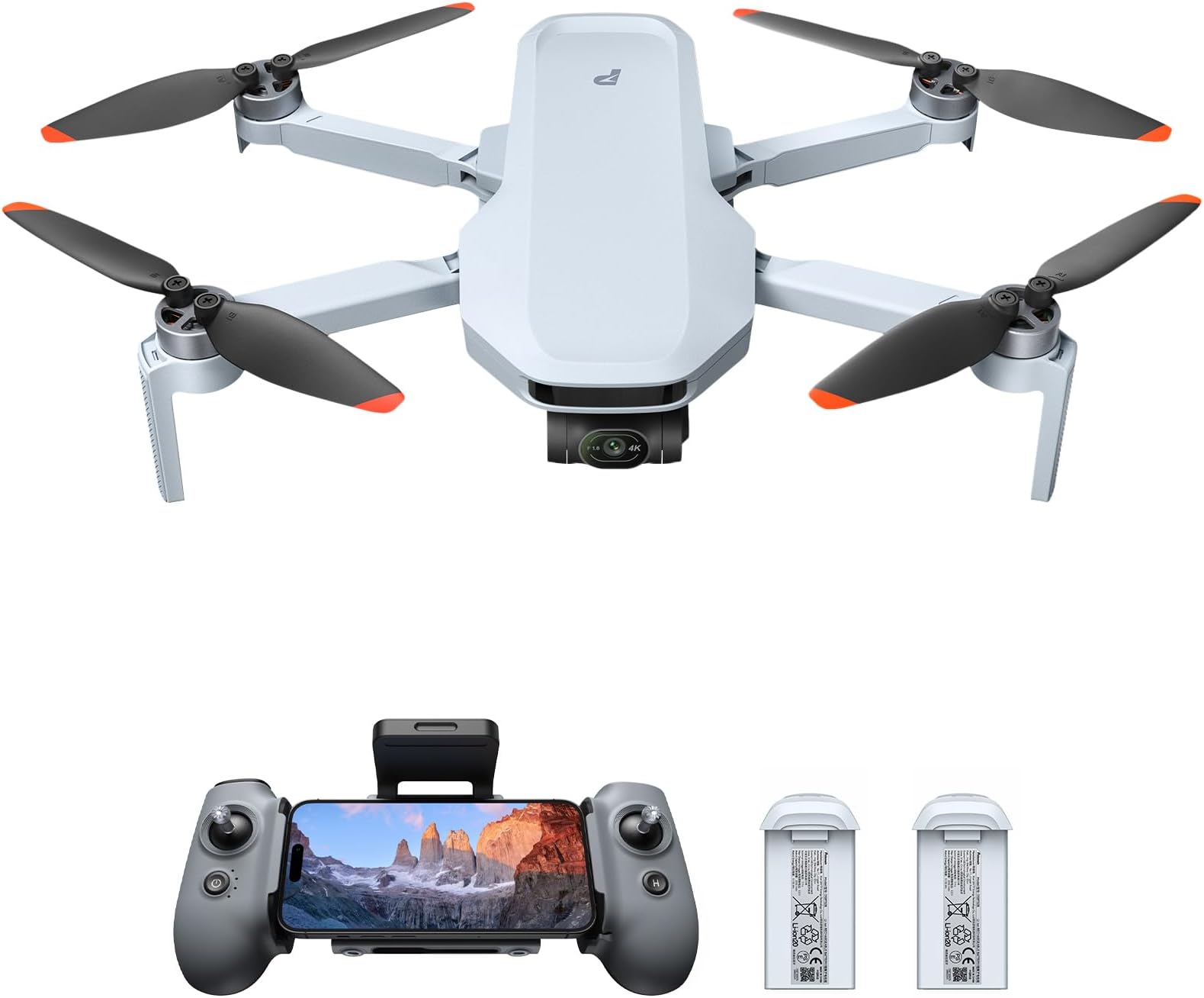 ATOM 2 3-Axis Gimbal 8K GPS Drone, Standard Kit Bundle with 1 Battery
