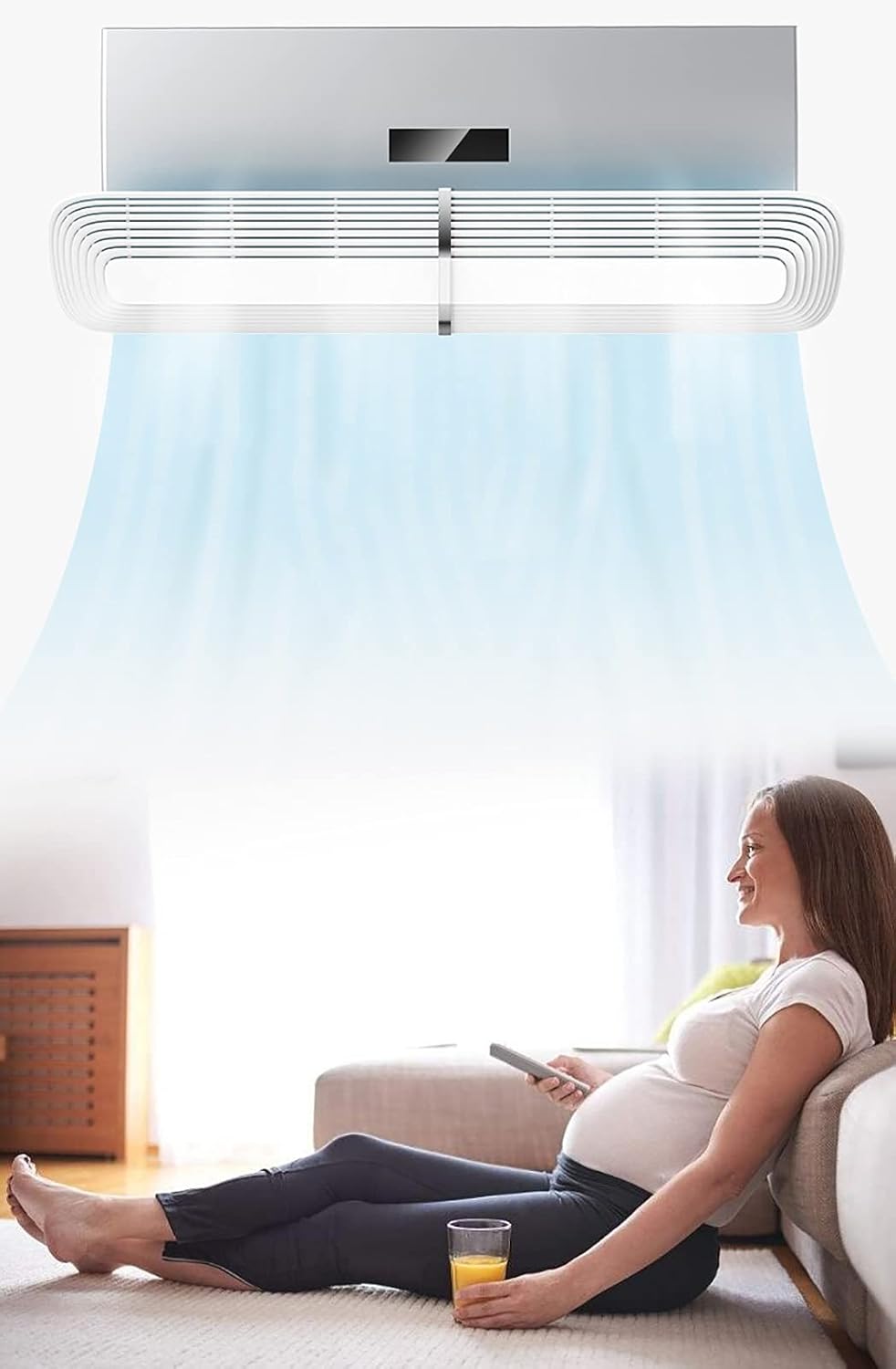 GeRRiT Wind Deflector Retractable Air Conditioner Wind Deflector Home Office Universal Air Conditioner Baffle, Ordinary Purification