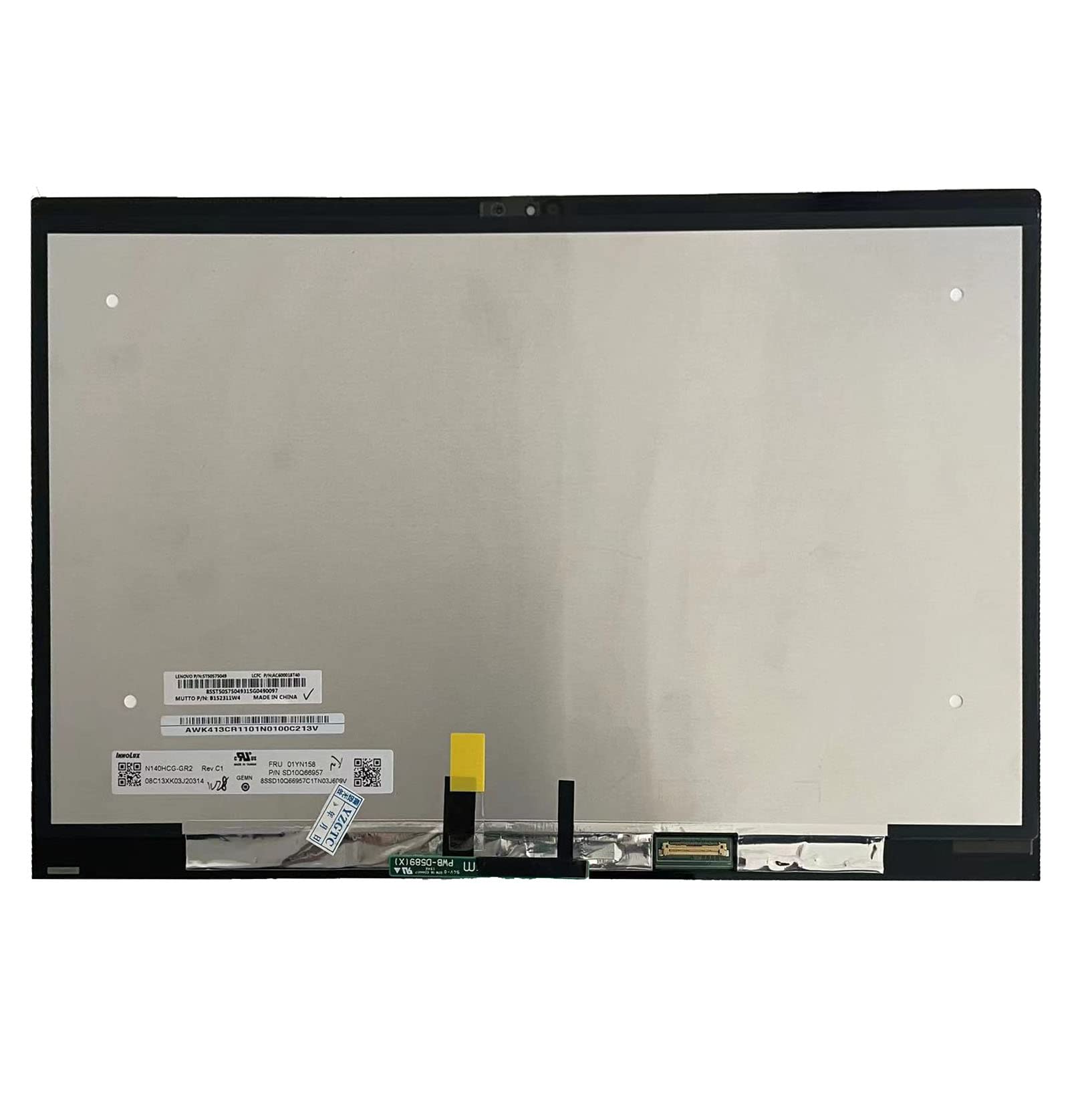 Genuine New FHD Laptop LCD Module Digitizer Assembly for Lenovo Thinkpad X1 Yoga 4th Gen Touch Screen Display 01YN158