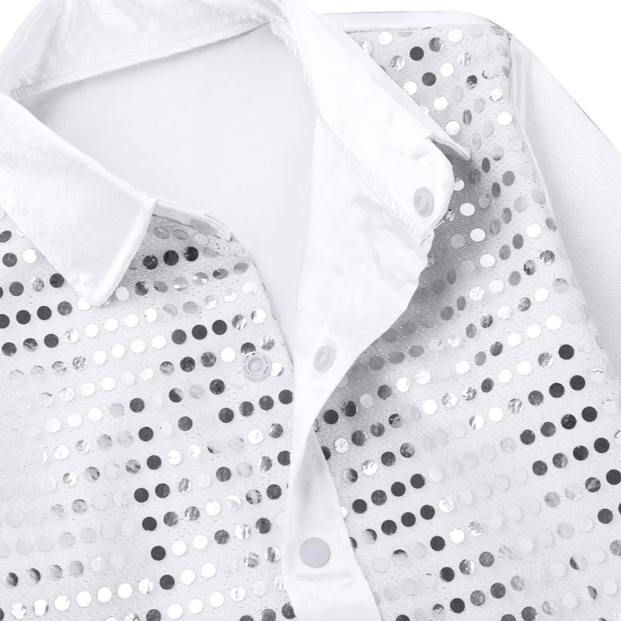Lejafay Abbigliamento da Ballo Latino Jazz per Bambini con Paillettes Lucenti Camicia A Maniche Lunghe E Pantaloni A Zampa per Esibizioni E Competizioni 714 Anni