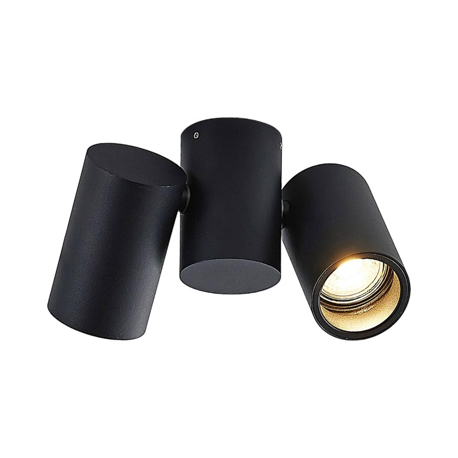Arcchio Black Ceiling Light Gesina Dimmable (Modern) In Made Of Aluminium For E.g. Living Room & Dining (2 Light Sources, Gu10) From Ceiling Lamp