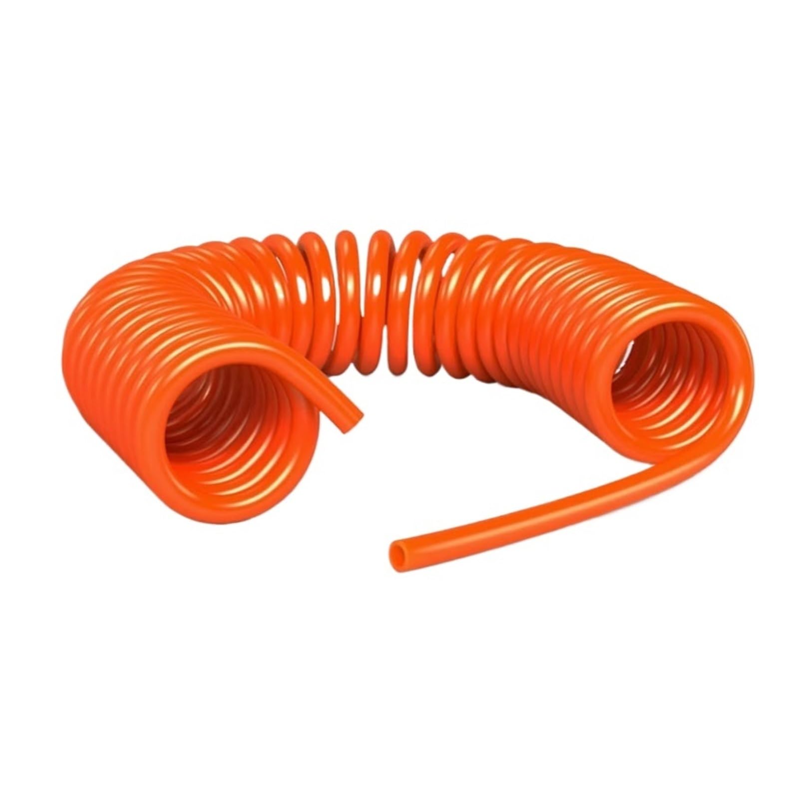 Tuyau à air en spirale PU orange 12m pour compresseur pneumatique 8x5mm