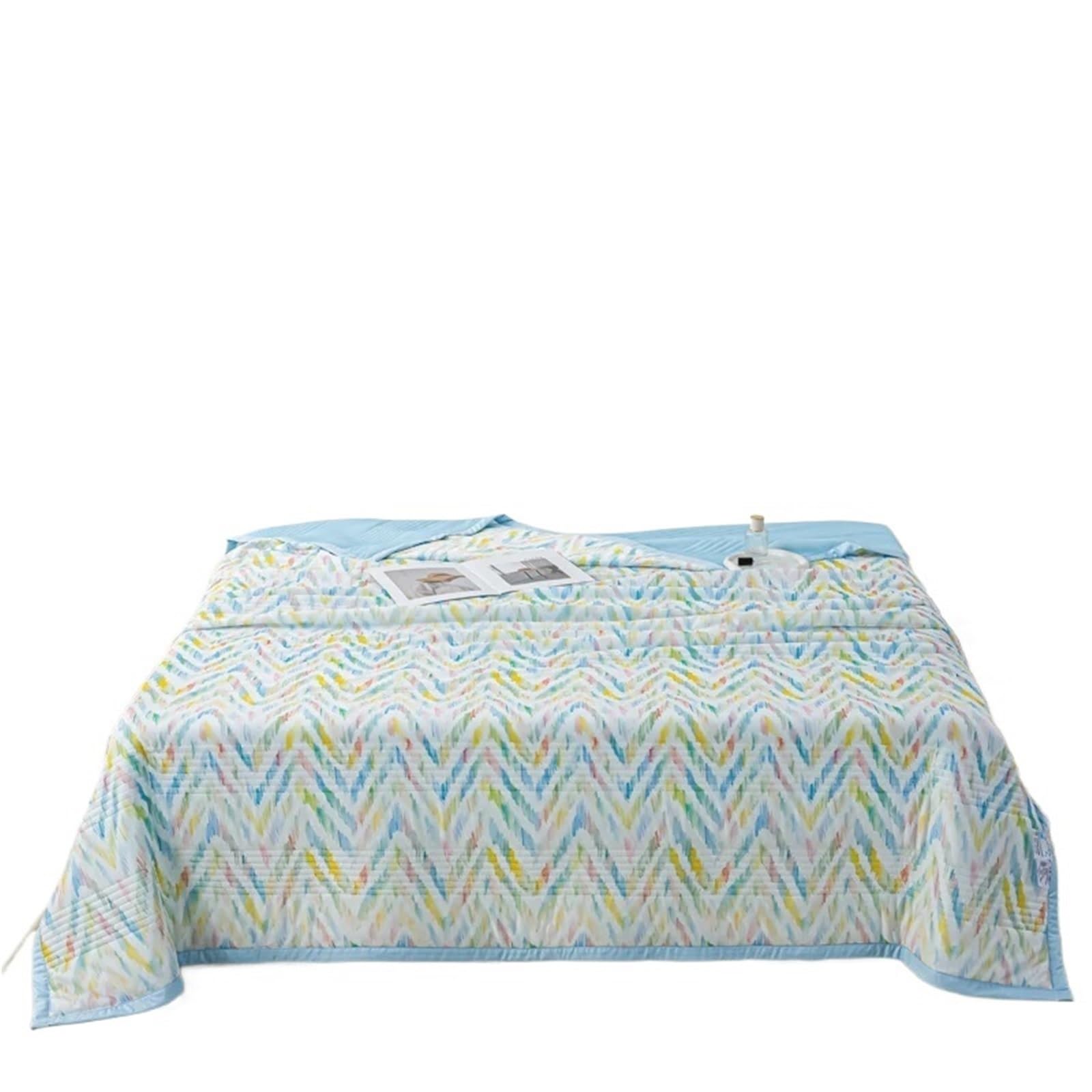 IRFHDCX Summer Blanket Cooling Quilt Reversible Bedspread Quilted Coverlets King Size for Summer Sleep(Color10,150X220cm)