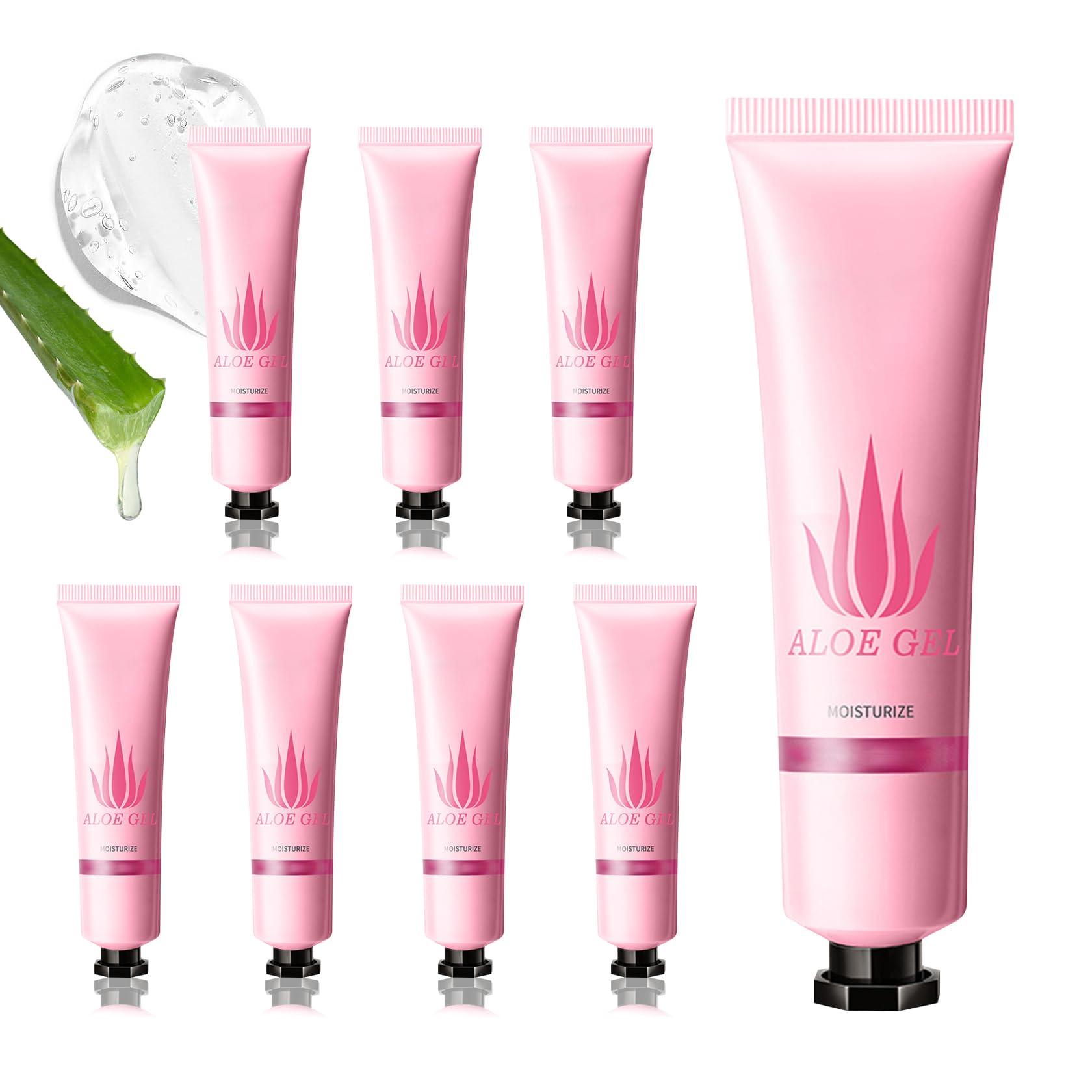 Aloe Vera Gel for Sunburn Relief,Hydrating Travel Size Aloe Vera Gel for Face,Moisturizing Sunburn Relief After Sun Lotion,Fast Absorbing,Non-Sticky