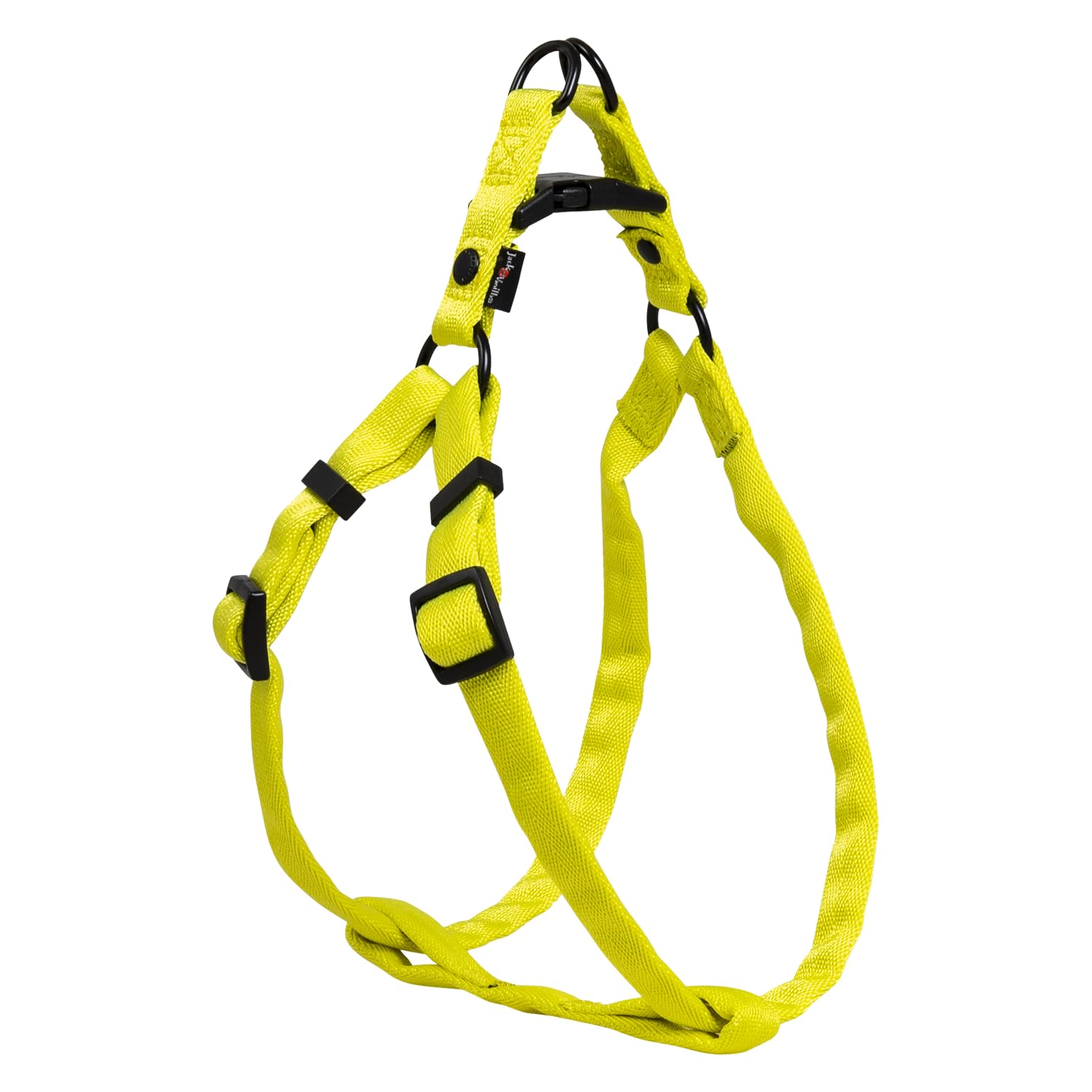 JACK AND VANILLA, Ergonomic Nylon Dog Harness, Adjustable, Lightweight and Durable, Comfortable and Visible, Ideal for Walks, Size XS, 12 mm x 27-38 cm, Comfort Model