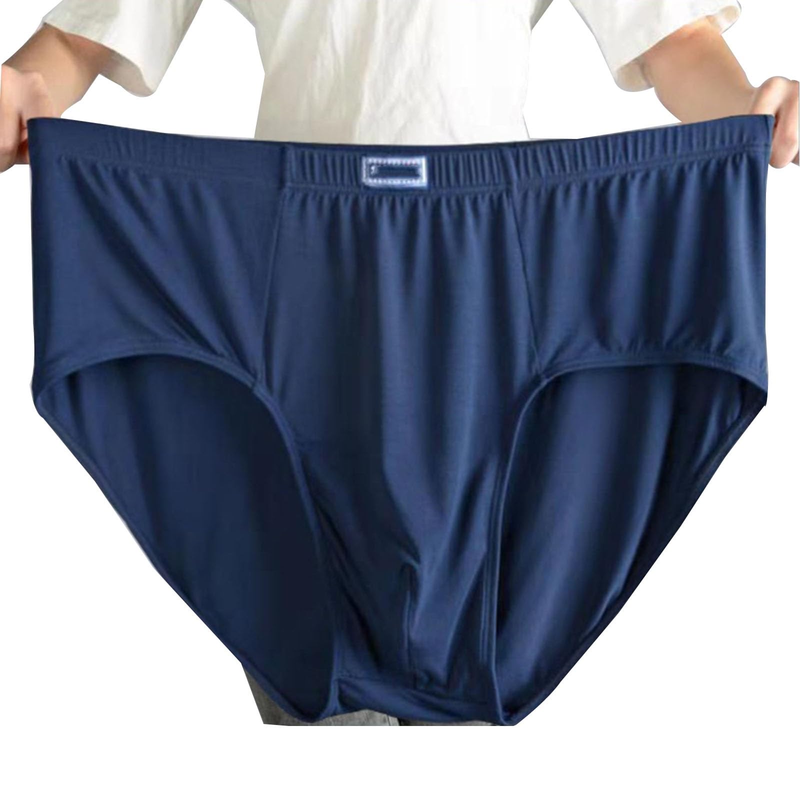 Mens Oversized Underwear Loose Big Boxer Briefs Boys Comfortable Plus Size Inner Pants Underpants 3 4 Pack 4
