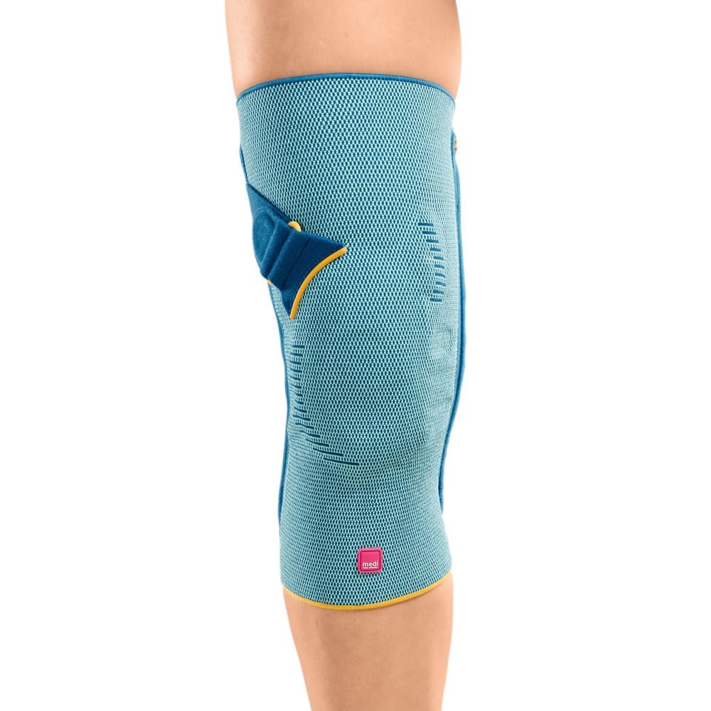 Genumedi® PT Rodillera | Mint-Blue Talla V Izquierda | Sistema de pelotte para mejorar la guía de la rótula | Rodillera | Estabilización, Antideslizante