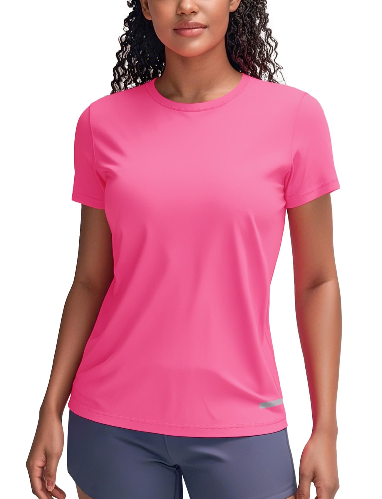 Zengjo Women's Short Sleeve Running Shirts UPF 50+ Sun Protection SPF Quick Dry Athletic Workout T-Shirts