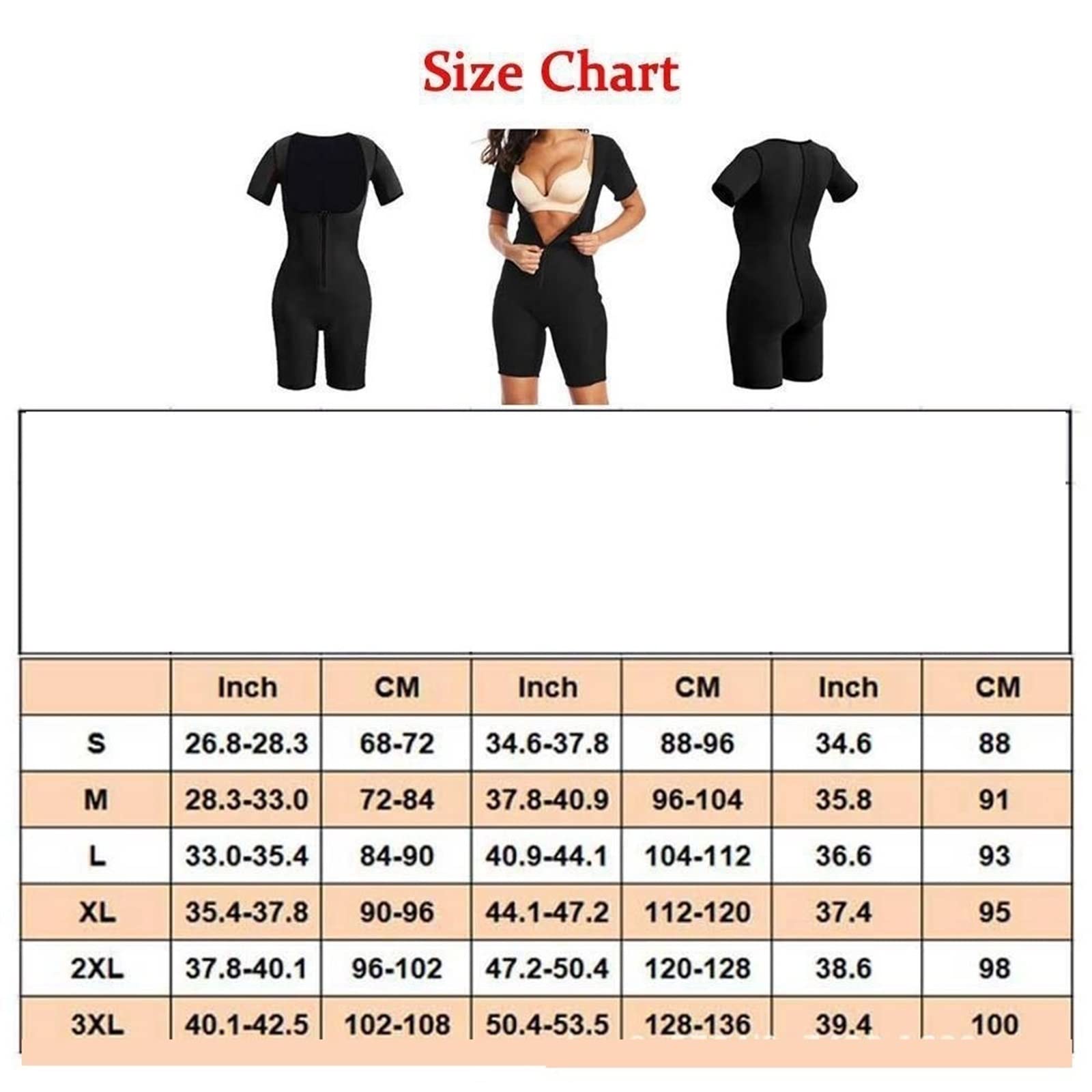 Neopren Ganzkörper-Shapewear Für Frauen – Sauna-Anzug Zum Schwitzen, Taille Trainieren, Figur Formen