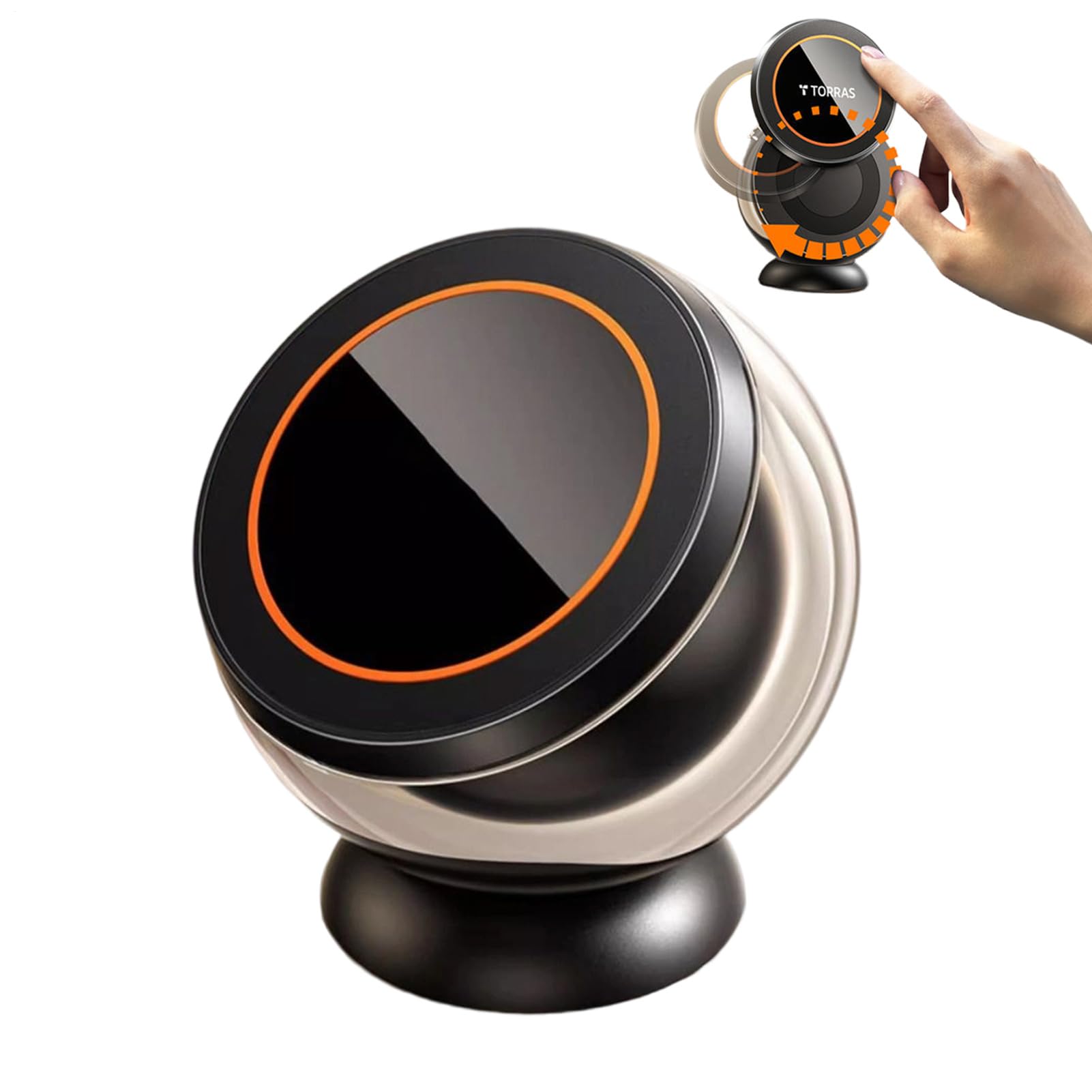 Soporte Magnético Para Teléfono En Coche Soporte Magnético De 360 Grados | Accesorio De Soporte Ajustable Universal Para Salpicadero Parabrisas Y Espejo Retrovisor Del Interior Del