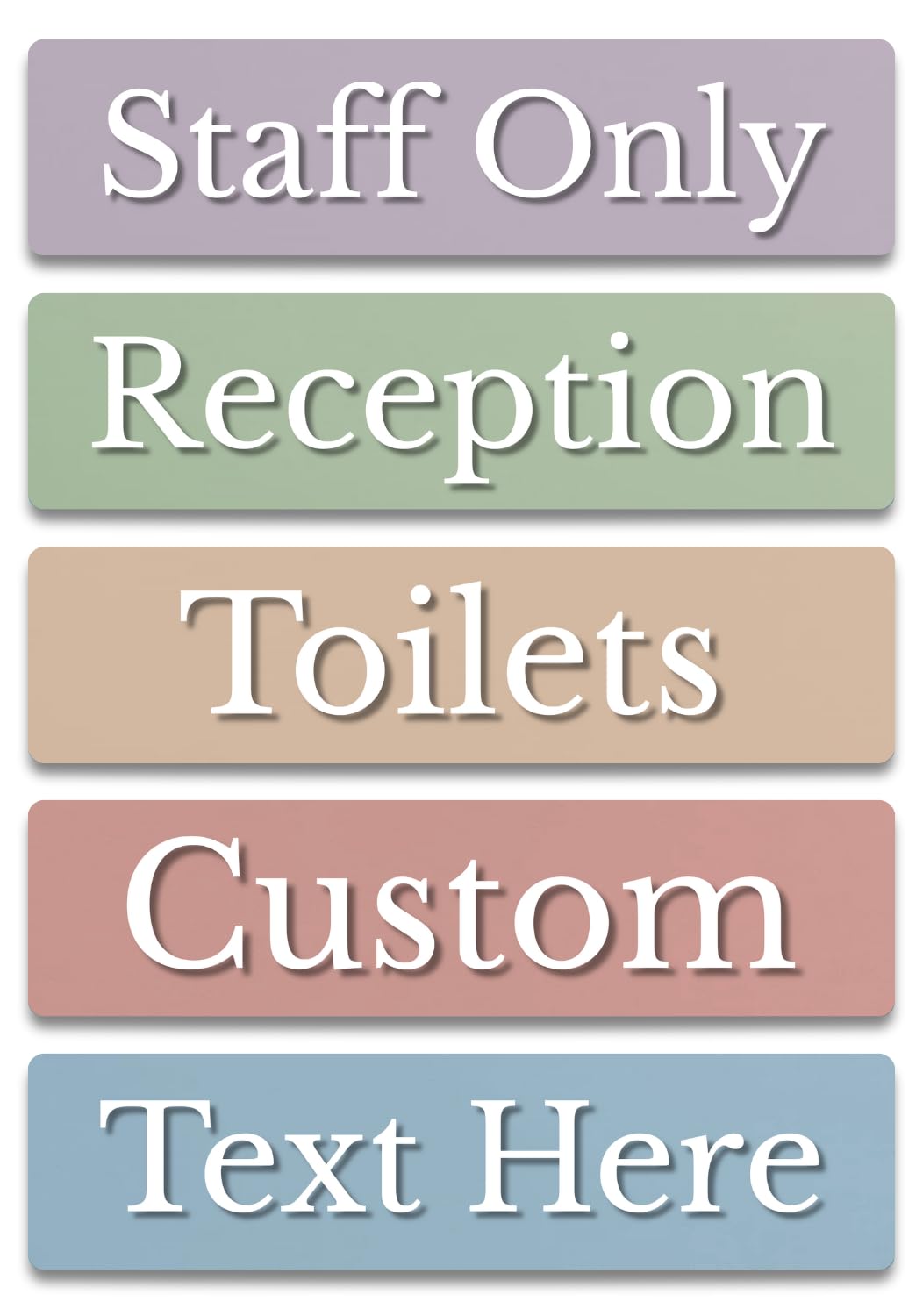 Custom Door Sign - Personalised Metal Sign, Bespoke Design Pastel Colour Options & Multiple Uses, Name, Text, Room, Business Walls & Home (Pastel Colours)