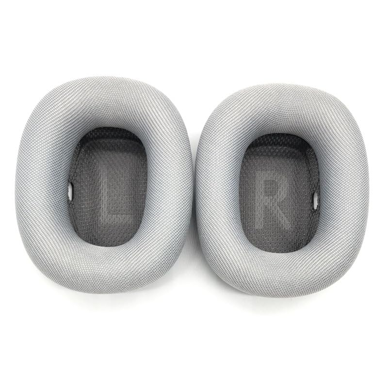 Coussinets De Remplacement Pour AirPods Max - Couvre-oreilles En éponge, Couleur Argent, Compatibles Casque Apple