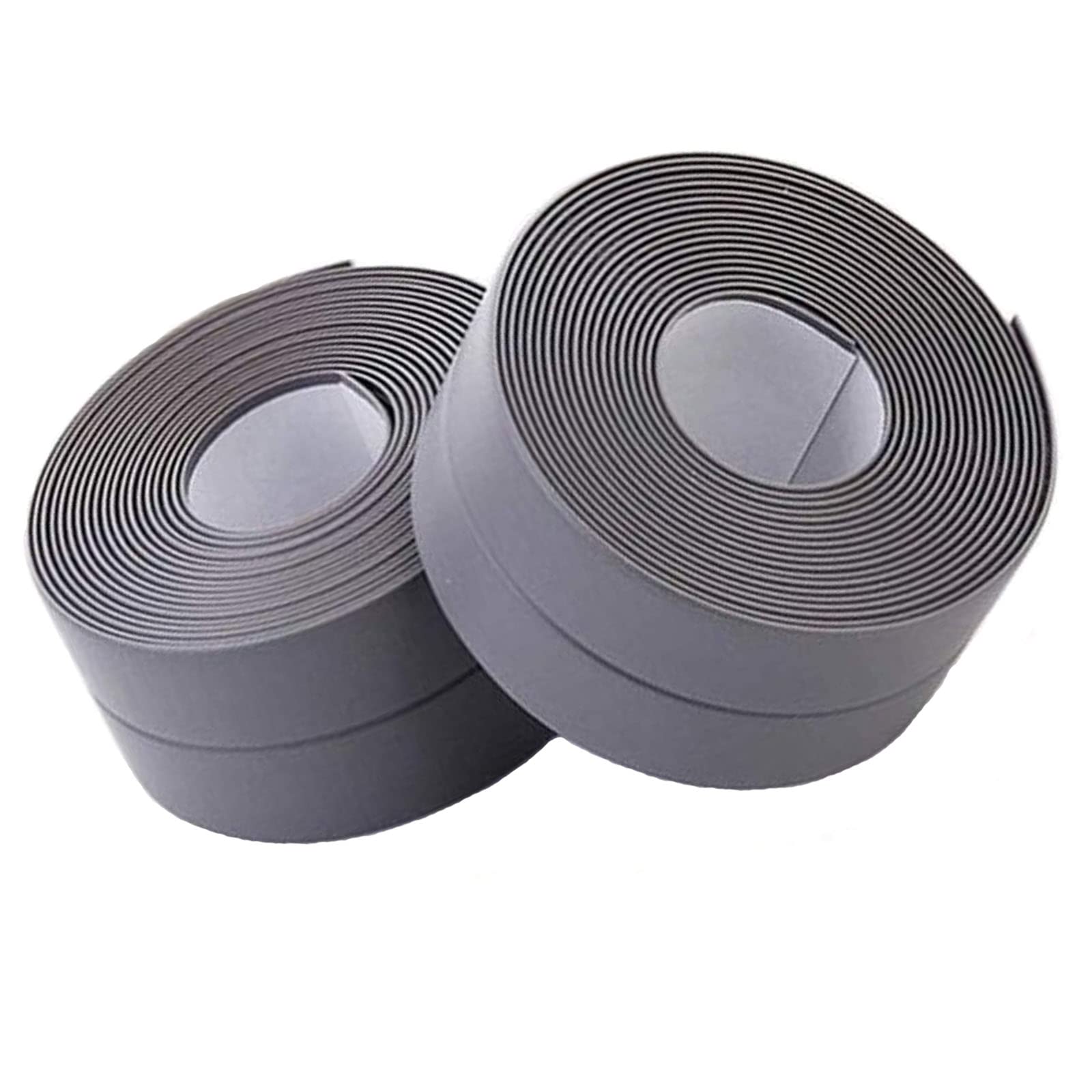 2 Pack Caulk Strip Sealing Strip PE Self Adhesive Waterproof Tape for Bathtub Bathroom Shower Toilet Kitchen and Wall Sealing 11 Ft Length(White Tape)