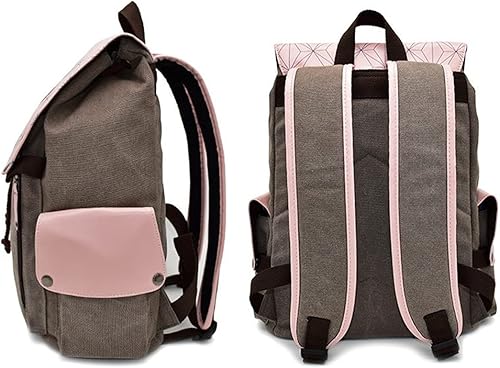 Miniatura 3 de Lukvuzo Mochilas japonesas de anime de lona, bolsa de hombro con impresión 3D, mochila escolar para portátiles y fanáticos del anime, Mochilas