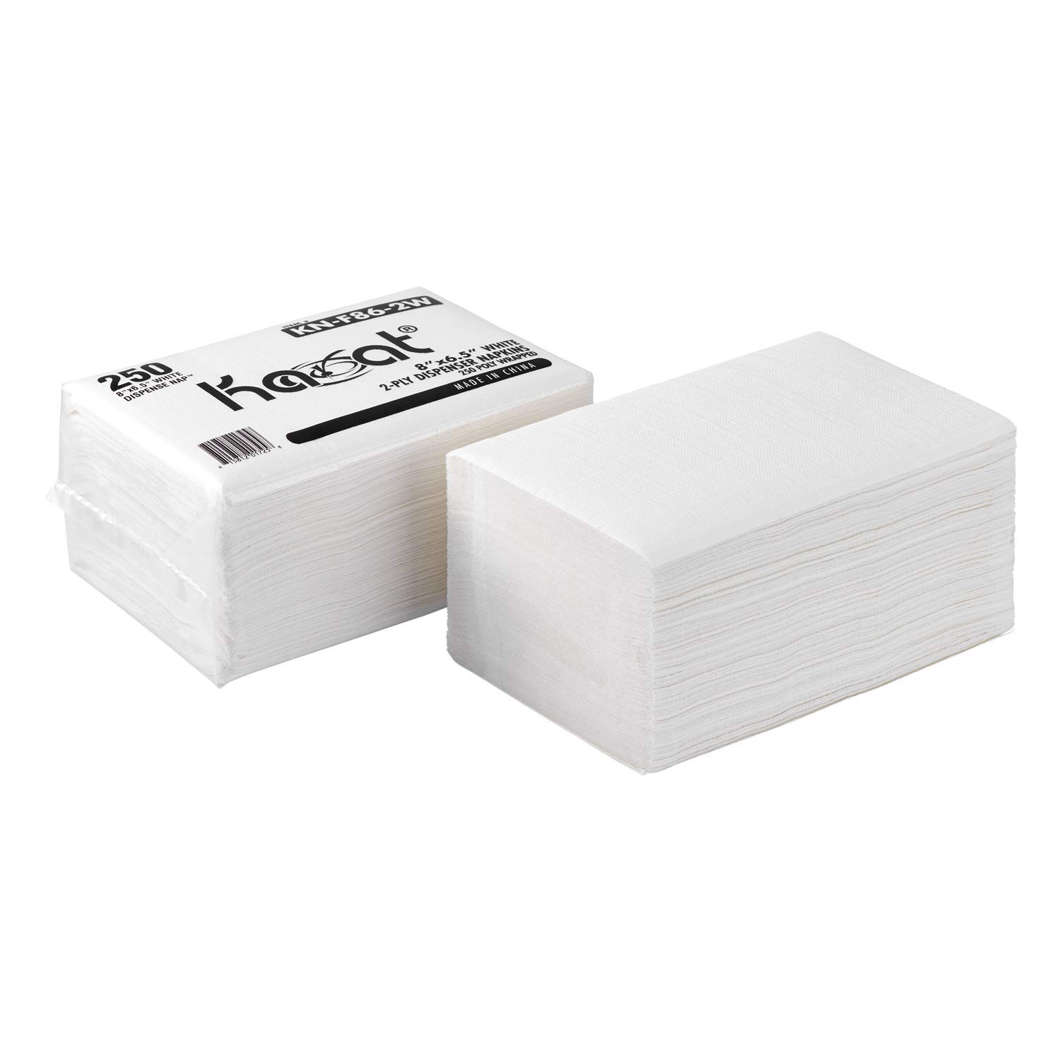 Karat KN-F86-2W - Servilletas dispensadoras de 20,3 x 16,5 cm, color blanco, 6000 unidades
