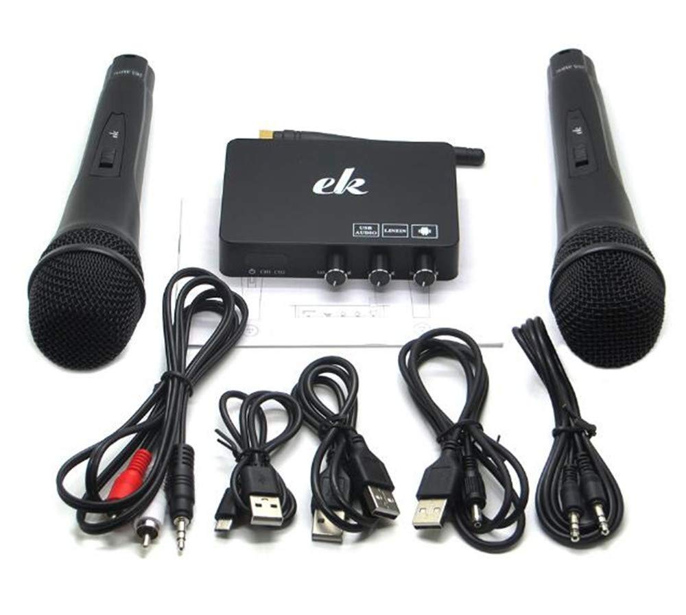 Autofoto Dispositivo móvil CTJ Home Network TV Canto del Karaoke del Equipo Conjunto de Tarjeta de Sonido de micrófono inalámbrico del Ordenador Karaoke KTV Set-Top Box