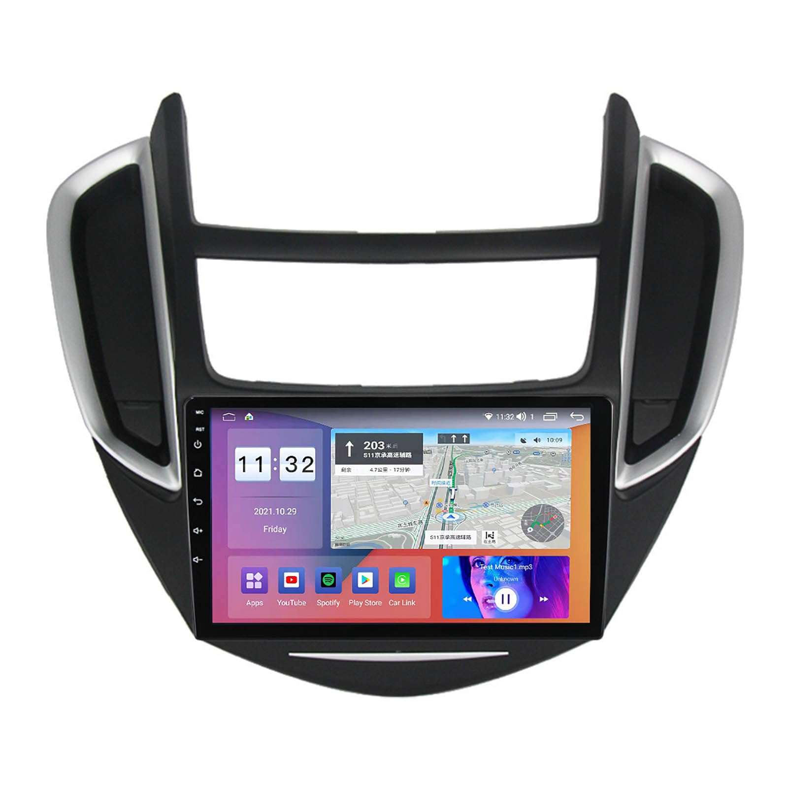 Autoradio Android 12 Chevrolet Trax: sustituye tu radio antigua por navegación de 9"