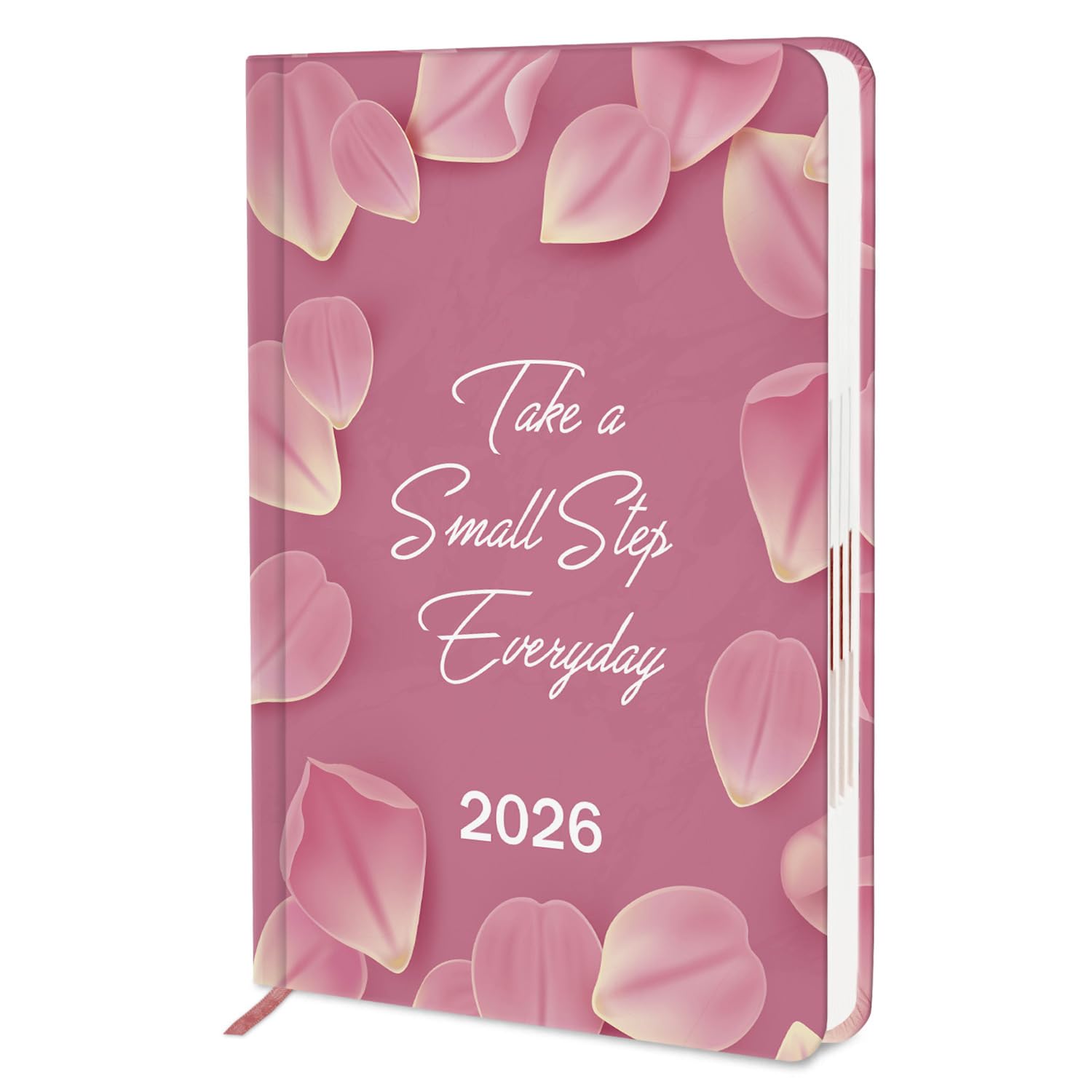 Jhingalala Executive Diary 2026 - Premium A5 Motivational Quotes Printed Hard Bound New Year Planner 2026 | 1 Day to a Page Format | 365 Dates Office & Personal Diary For Girls | Size 21x15 cm