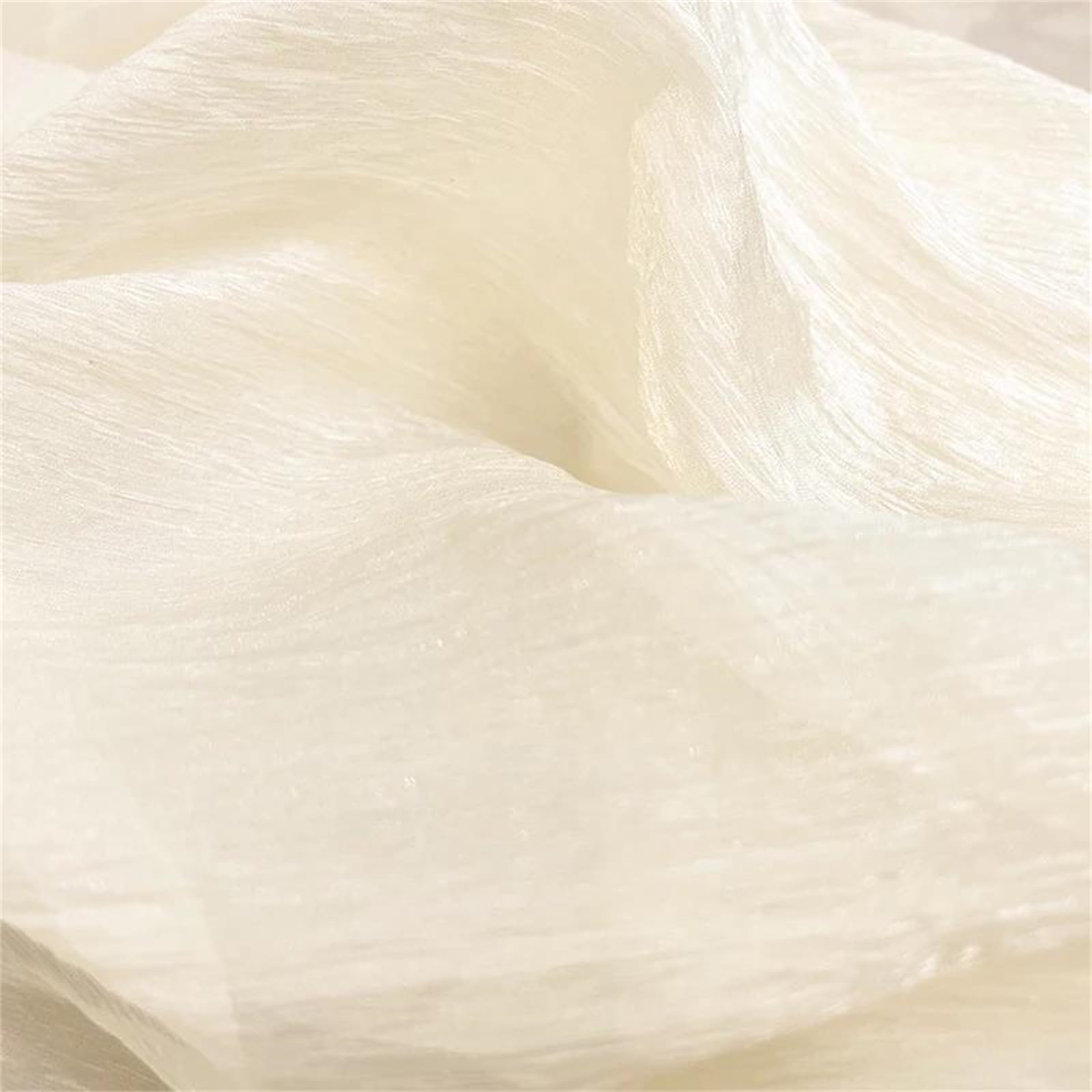 Tessuto di Organza Increspato Testurizzato da 160 cm, Materiale Velato e Brillante for Abiti da Sera e Costumi da Sposa